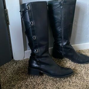 Black size 9 leather boot. BCBGeneration